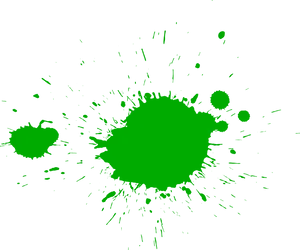 Neon Green Paint Splatter PNG image
