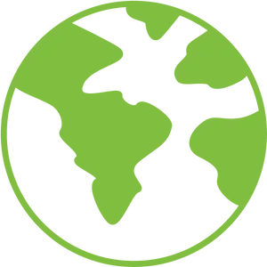 Neon Green World Icon PNG image