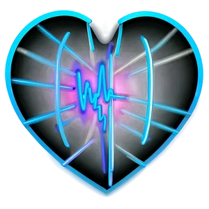 Neon Heart Background Png Dcr94 PNG image