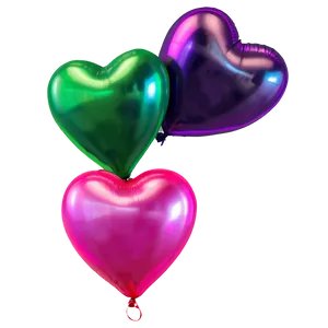 Neon Heart Balloon PNG 11 PNG