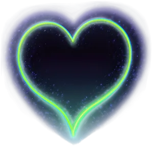 Neon Heart Clipart Glow PNG 24
