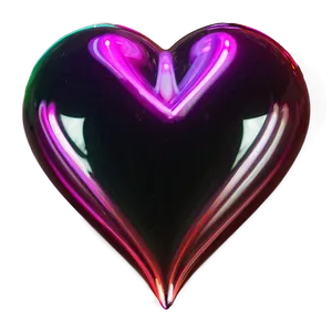 Neon Heart Emoji PNG Art 05042024
