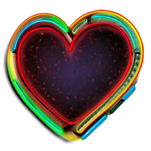 Neon Heart Emoji PNG Art Cgt5 PNG