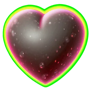 Neon Heart Emoji PNG Jaq PNG