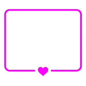 Neon Heart Frame