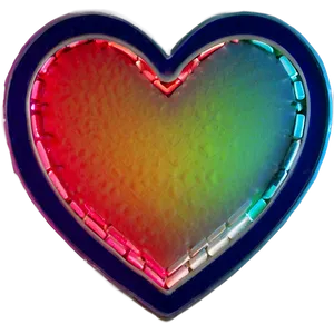 Neon Heart Graphic PNG 06122024
