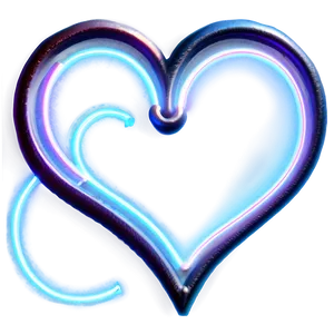 Neon Heart Light PNG 06122024