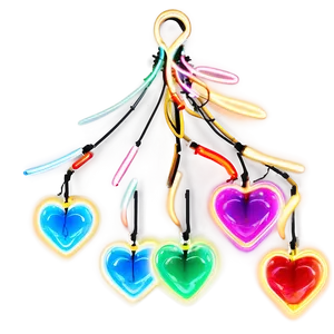 Neon Heart Light PNG C