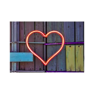 Neon Heart Light Sign PNG Pon97 PNG