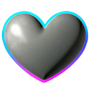 Neon Heart Outline Png Qix8 PNG image