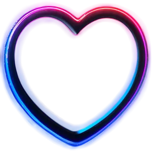 Neon Heart Silhouette PNG Yjm89 PNG