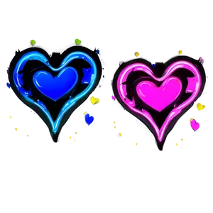 Neon Heart Sketch Png Aev PNG image