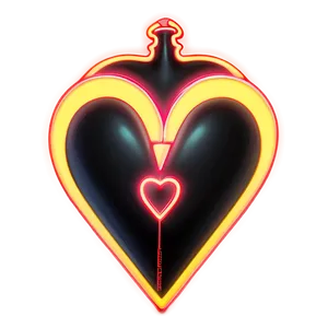 Neon Heart Symbol PNG Nox3