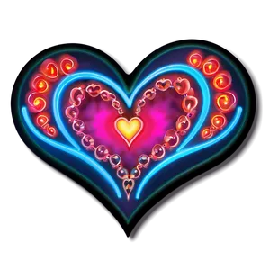 Neon Heart Tattoo Png 06122024 PNG image