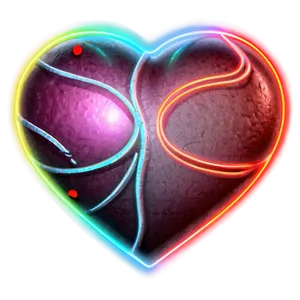 Neon Heart Tattoo Png Apt41 PNG image