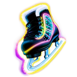 Neon Ice Skates PNG 06122024 PNG