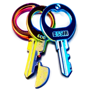Neon Keys PNG 42