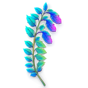 Neon Leaves PNG 05042024