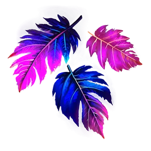 Neon Leaves PNG Bjj