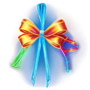 Neon Light Bow Png 05042024 PNG image