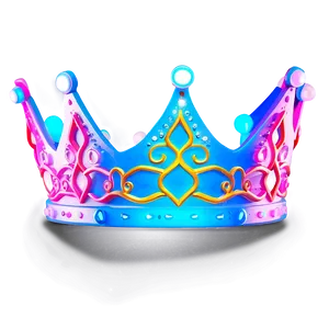 Neon Light Crown Art Png 06272024 PNG image