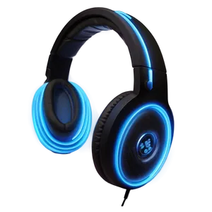 Neon Light Headphones PNG 13