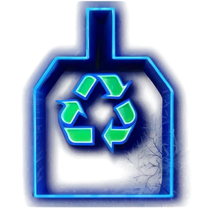Neon Light Recycle Icon Png Yea34 PNG image