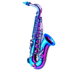 Neon Light Saxophone PNG Bxo PNG