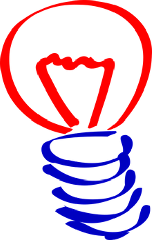 Neon Lightbulb Illustration
