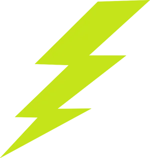 Neon Lightning Bolt Graphic PNG image