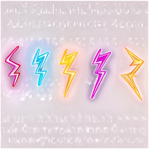 Neon Lightning Bolt PNG Bin33
