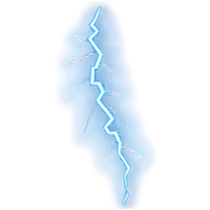 Neon Lightning Bolt PNG Dfm