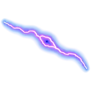 Neon Lightning Bolt PNG Qix64