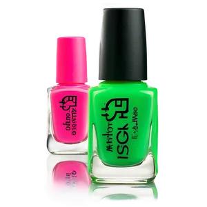 Neon Nail Polish PNG 05252024