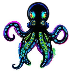 Neon Octopus PNG 69 PNG