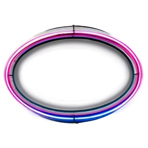 Neon Oval Sign PNG 17