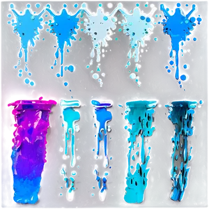 Neon Paint Splash PNG Ngd35