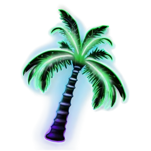 Neon Palm Tree Emoji PNG 60 PNG