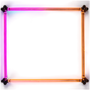 Neon Photo Frame PNG Qxi