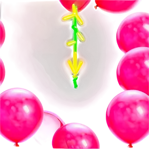 Neon Pink Balloons Glow PNG Gpy PNG