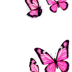 Neon Pink Butterfly PNG 54