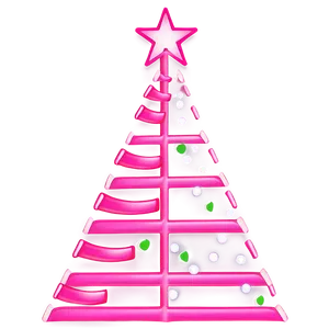Neon Pink Christmas Tree PNG Clh