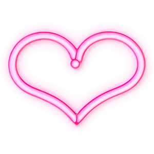 Neon Pink Heart Emoji Png Pfo PNG image