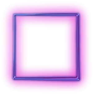 Neon Pink Square Frame PNG image