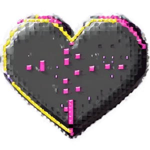 Neon Pixel Heart Png 71 PNG image