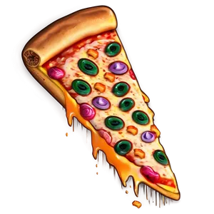 Neon Pizza Emoji PNG 43 PNG