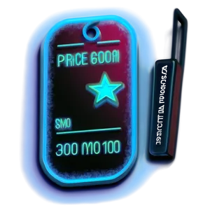 Neon Price Tag Effect Png Moa PNG image