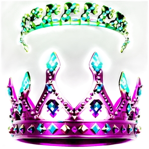 Neon Princess Crown Png 06272024 PNG image