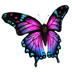 Neon Purple Butterfly Png 63 PNG image