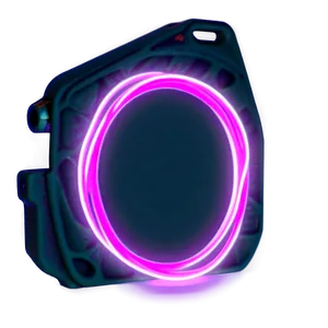 Neon Purple Glow Border PNG 06262024